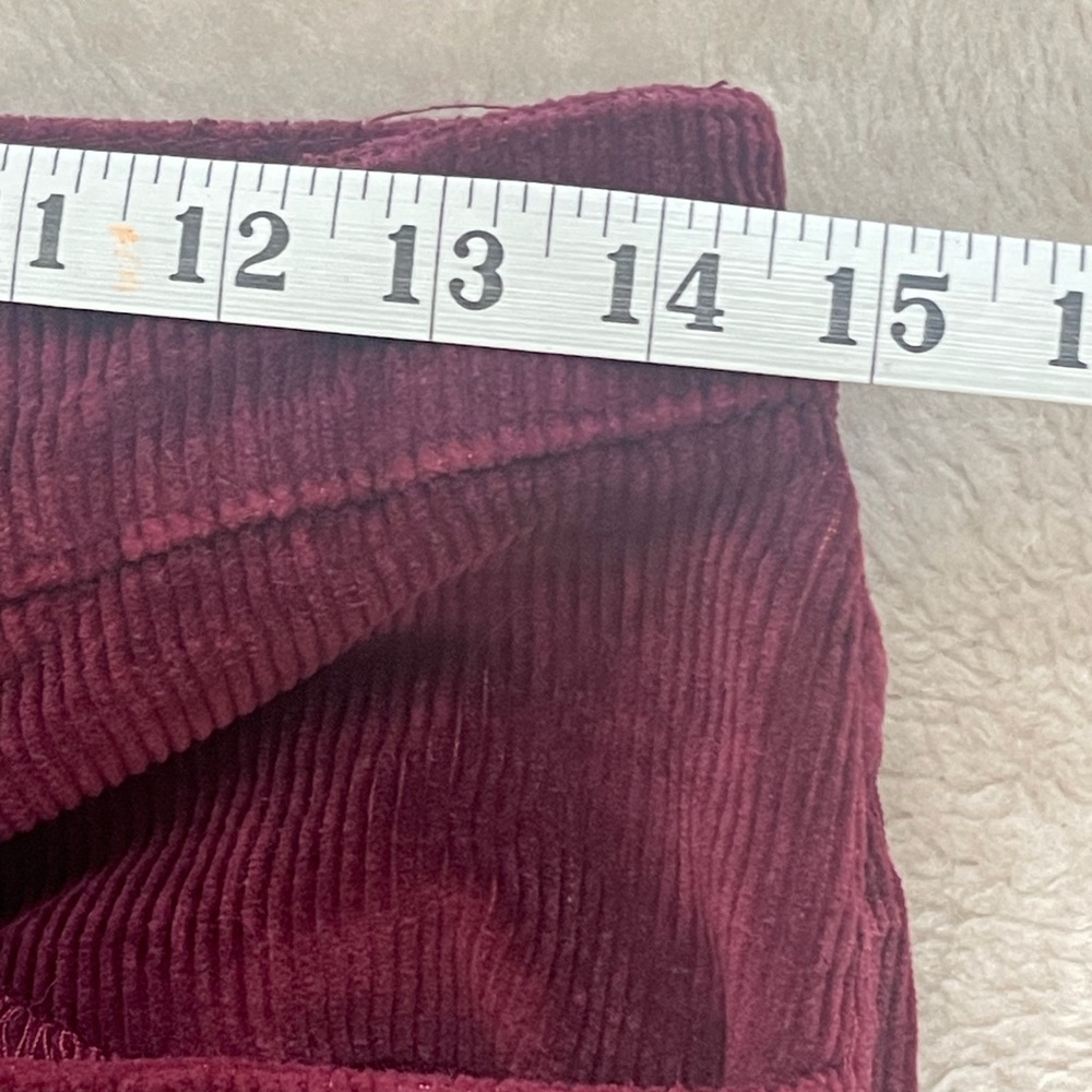 Universal Thread Burgundy Corduroy High Rise Skinny Jeans - Picture 8 of 10